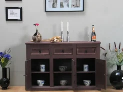 ebuy24 New Mexico Sideboard mit 7 Schubladen und 3 Türen Gelaugt Gewachst* Möbelserien