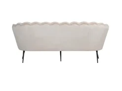 ebuy24 Nice Sofa 3 Personen Velour Beige* Sofas
