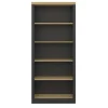 ebuy24 Nola Regal 4 Ablagen Kaffeefarben