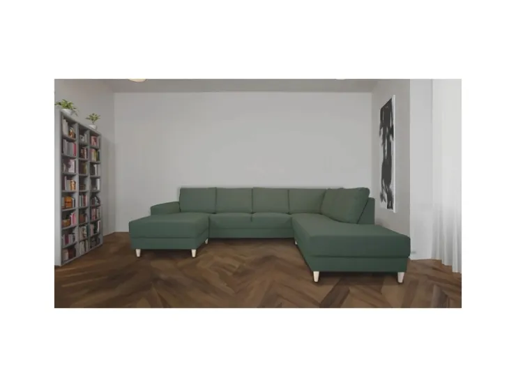 ebuy24 Nordic Usofa Rechts Gewendet Grün* Sofas
