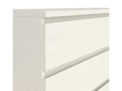 ebuy24 Noulan Kommode 6 Schubladen Weißes Esche Dekor