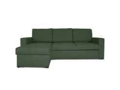 ebuy24 Odin Schlafsofa Ecksofa mit Aufbewahrung Rechts oder Links Gewendet Grün* Aufbewahrung