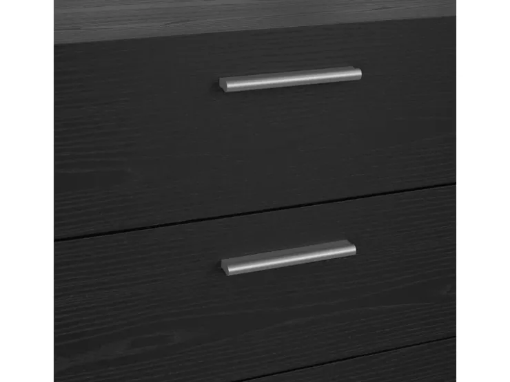 ebuy24 Pepe Kommode 8 Schubladen Schwarze Struktur
