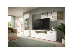 ebuy24 Prisma Vitrinenschrank 2 Türen Weiß* Vitrinen
