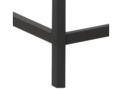 ebuy24 Sea Vitrinenschrank A 2 Glastüren und 4 Regale Schwarz* Vitrinen