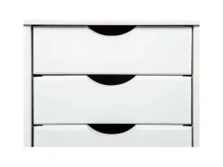 ebuy24 Simra Kommode Rollcontainer 6 Schubladen Weiss* Kommode