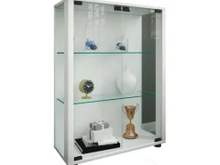 ebuy24 Sintalo Vitrinenschrank 2 Glastüren Weiß* Vitrinen