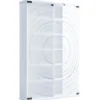 ebuy24 TilanoL Vitrinenschrank CD DVD 6 Ablagen 2 Türen Weiß* Vitrinen