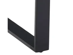 ebuy24 Tilst Essgruppe Tisch Weiß Marmor Print mit 4 Stühlen Velour Schwarz