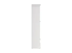 ebuy24 Venedig Vitrinenschrank 2-Türig mit 2 Schubladen Breite 97 cm Höhe 201 cm Weiß