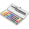 ECD Germany Aquarellfarben Set 48 Farben in Tragbarer Box inkl Pinsel* Malerbedarf