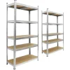 ECD Germany 2Er Set Werkstattregal Schwerlastregal 170x70x30 cm bis 350kg