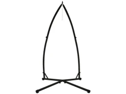 ECD Germany Hängesesselgestell Schwarz 208 cm Belastung bis 120kg Stahlrohr