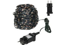 ECD Germany LED Micro Cluster Lichterkette 24m 800 LEDs Extra Warmweiß IP44* Vasen