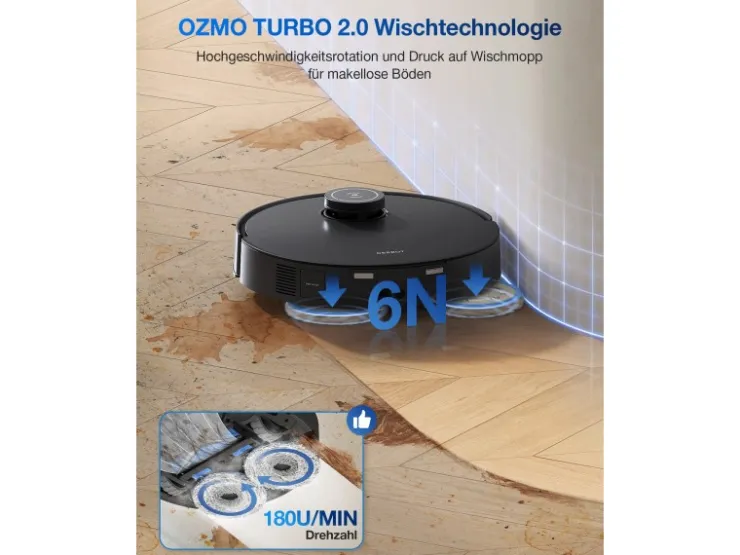 ECOVACS DEEBOT T30S PRO GEN2 Saug- und Wischroboter mit 11.000 Pa Saugkraft* Reinigung