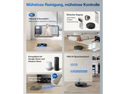 ECOVACS DEEBOT T30S PRO GEN2 Saug- und Wischroboter mit 11.000 Pa Saugkraft* Reinigung
