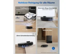 ECOVACS DEEBOT T30S PRO GEN2 Saug- und Wischroboter mit 11.000 Pa Saugkraft* Reinigung