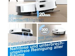 Ecovacs N20 PRO PLUS Saug- und Wischroboter mit beutellosem Staubbehälter* Reinigung