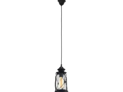 Eglo Pendelleuchte Bradford Schwarz Ø 14 cm x 110 cm 1-flammig
