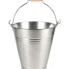 Eimer mit Henkel und Holzgriff 3,2 l Zink Standard