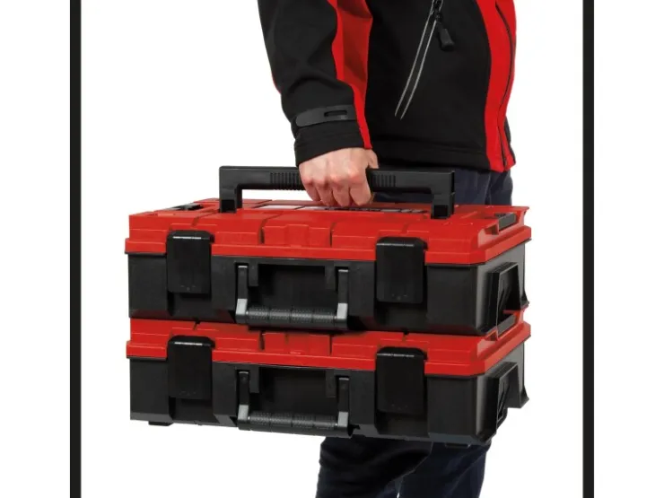 Einhell Koffer E-Case S-F Rot-Schwarz* Aufbewahrung