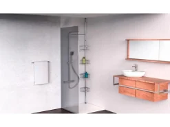 Eisl Teleskop Duschablage Ecke mit 4 Duschkörben Edelstahl* Eckregale
