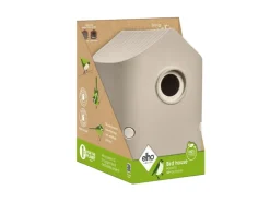 Elho Vogelhaus Cosy 18 cm Beige-Weiß* Vogelbedarf