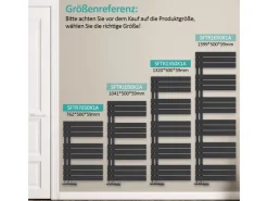 Emke Badheizkörper 130x50cm 695W Handtuchwärmer für Badezimmer Handtuchtrockner* Bettwäsche