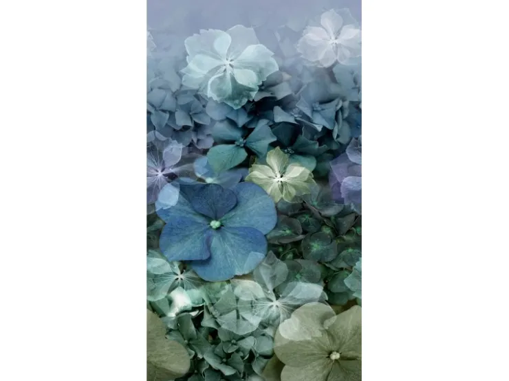 ELLE Decoration by Crown Erismann Fototapete Hydrangea 150 cm x 280 cm Blau