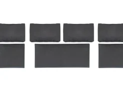 (Ersatz-)Kissenhüllen-Set für Junee Lounge-Sofa-Set Wicker Anthrazit 7-teilig