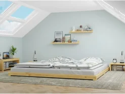 Erst-Holz Echtholzbett Futonbett Doppelbett 180 x 200 Kiefer Modell 47 ohne Zubehör