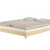 Erst-Holz Flaches Ehebett Bodenbett Doppelbett 180 x 200 Kiefer Modell 51 Rollrost inkl.