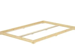 Erst-Holz Futonbett Massivholz Extra Niedrig Kiefer Massivholz 140 x 200 Rollrost inkl.