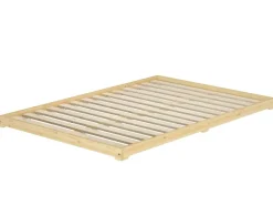 Erst-Holz Futonbett Massivholz Extra Niedrig Kiefer Massivholz 140 x 200 Modell 47 ohne Zubehör