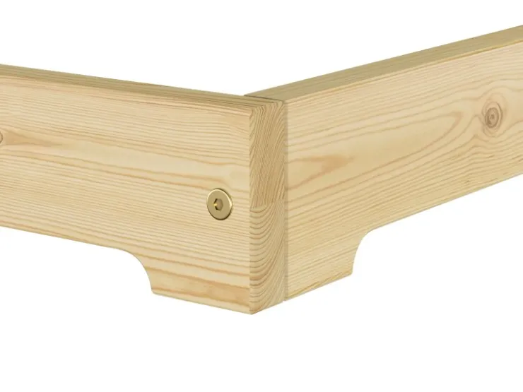 Erst-Holz Futonbett Massivholz Extra Niedrig Kiefer Massivholz 140 x 200 Modell 47 ohne Zubehör