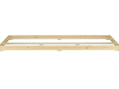 Erst-Holz Futonbett Massivholz Extra Niedrig Kiefer Massivholz 140 x 200 Modell 47 ohne Zubehör