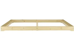 Erst-Holz Niedrigbett Futon Unbehandeltes Holz Loftbett 180 x 200 cm Fichte Tanne Modell 47 ohne Zubehör* Betten
