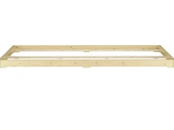 Erst-Holz Niedrigbett Futon Unbehandeltes Holz Loftbett 180 x 200 cm Fichte Tanne Modell 47 ohne Zubehör* Betten