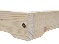 Erst-Holz Niedrigbett Futon Unbehandeltes Holz Loftbett 180 x 200 cm Fichte Tanne Modell 47 ohne Zubehör* Betten