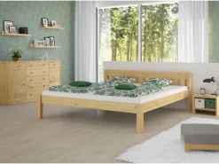 Erst-Holz Stabiles Ehebett Holzbett Gästebett 180 cm x 200 cm Kiefer Massiv Modell 38 ohne Zubehör