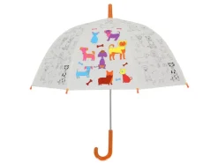 Esschert Ausmalregenschirm Hunde Ø 70,5 cm x 69,2 cm* Stifte