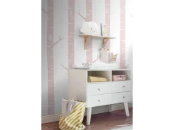 ESTAhome Fototapete Birkenstämme Hellrosa 150 x 279 cm 158927* Fototapeten