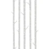 ESTAhome Fototapete Birkenstämme Grau 150 x 279 cm 158924* Fototapeten
