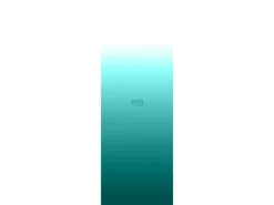 ESTAhome Fototapete Dip-Dye Muster Türkis und Weiß 100 x 279 cm 158820