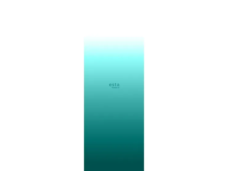 ESTAhome Fototapete Dip-Dye Muster Türkis und Weiß 100 x 279 cm 158820