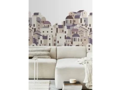 ESTAhome Fototapete Mediterrane Häuser Beige und Grau 200 x 279 cm 159260* Fototapeten