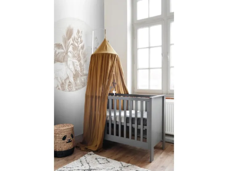 ESTAhome Selbstklebende Runde Tapete Dschungelmuster Beige Ø 70 cm 159077* Wandtattoos