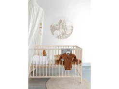 ESTAhome Selbstklebende Runde Tapete Dschungelmuster Beige Ø 70 cm 159077* Wandtattoos