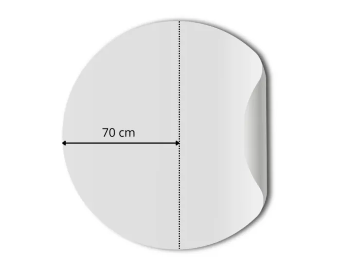 ESTAhome Selbstklebende Runde Tapete Wald Mit Waldtieren Beige Ø 140 cm 159085