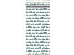 ESTAhome Tapete Autos Graublau 0,53 x 10,05 m 139045